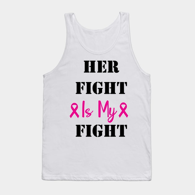 Fight Breast Cancer Awareness Pink Ribbon Tank Top by macshoptee